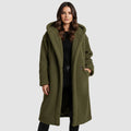 Renata - Lange Teddy Jas Dames met Capuchon