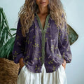 Blouse met natuurprint - Relaxed Dames Blouse