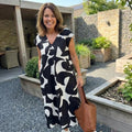 Lisa - Jurk Met Print En V-Hals