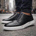 Leren Schoenen - Klassieke Brogue Sneakers