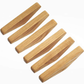 Wandkapstok - Scandinavische Houten Wandhaken Set - 6 stuks