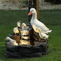 Ganzen Decoratie Voor De Tuin - Speelse Dierenfiguur