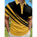 Luca - Moderne Heren Polo met Dynamische Print