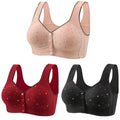 Voorsluiting BH - Comfortabele Draadloze 3-Delige Set