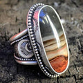 Desert Stone Ring – Handgemaakte Ring met Naturelle Woestijnsteen
