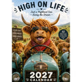 Highland Koe Kalender 2027 - Grappige Maandkalender