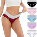 Dames Ondergoed - Antibacteriële Hoge Taille Set (5 Stuks)