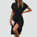 Wikkeljurk - Elegante Regular Fit Jurk met Flatterende Pasvorm - Veloria