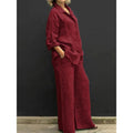 Cassandra - Losvallende Blouse En Wijde Broek Set