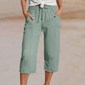Lieke - Luchtige Linnen Capri Broek