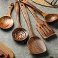 Houten Keukengerei - Teakhouten Keukengerei Set