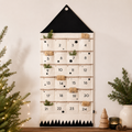 Stoffen Adventskalender – 24 Vakjes Zelf Vullen – Herbruikbaar Ophangen aan Deur of Wand