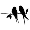 Vogeltjes Tuindecoratie - Metalen Vogelsilhouet Voor Tuin En Huis