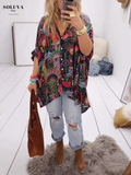 Olivia - Zachte Print Blouse