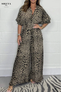Amaya - Comfortabele Leopard Jumpsuit