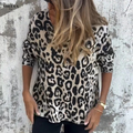 Valerie – Comfortabele Luipaard Top