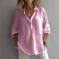Lieke - Luchtige Linnen Blouse Voor Dames