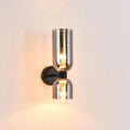Glazen Wandlamp - Elegante Wandverlichting Met Rookglas En Gouden Afwerking