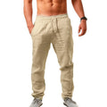 Linnen Broek Heren - Luchtige Zomerbroek Met Elastische Taille