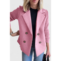 Helena - Elegante Dames Blazer met Contrasterende Mouwen en Getailleerde Pasvorm