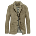 Christiano - Lichtgewicht Blazer Heren met Casual Pasvorm en Twee Knoopsluiting