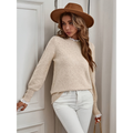 Irene - Dames Trui met Ruches en Goudkleurige Knopen