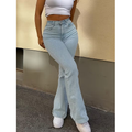 Nour - Flared Jeans Dames met Hoge Stretch en Elegante Vintage Uitstraling