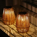 Solar Tuinlamp - Handgemaakte Buitenverlichting met Warme Sfeergloed