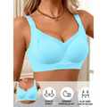 Blanca - Dames Push Up BH Zonder Beugel met Brede Bandjes en Comfortabele Pasvorm