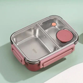 Lunchbox Met Vakken - Geïsoleerde Maaltijdbox Met Sluitclips