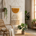 Wandkleed - Geometrisch Design met Franjes