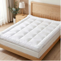 Matras Topper - Zachte Gewatteerde Bedbeschermer met Elastische Banden