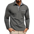 Felipe - Polo Lange Mouw Heren met Ademend Design en Comfortabele Pasvorm