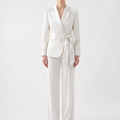 Shira - Elegant Tweedelig Damespak met Blazer en Rechte Broek