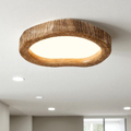 Houten Plafondlamp - Geometrische Verlichting met Natuurlijke Uitstraling