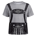 Fabio - Oktoberfest T-Shirt Heren met Lederhosen Look