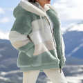 Camilla - Winterjas Dames met Color Block Design en Warme Voering