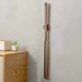 Lange Schoenlepel - Ergonomisch Model met Magnetische Houder en Natuurlijke Houtlook