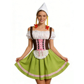 Zora - Oktoberfest Dirndl Kostuum met Veterdetails en Schort