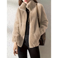 Roxani - Teddy Jas Dames met Hoge Kraag en Comfortabele Losse Pasvorm