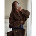 Zaira - Dames Jas met Retro Look en Losvallende Pasvorm