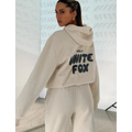 Rachele - Dames Trainingspak met Cropped Hoodie en Unieke Rugprint