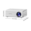 Mini Beamer - Compact Model met 1080P Ondersteuning, USB-Aansluiting en Ingebouwde Speakers
