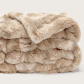 Cloud – Plaid – Zachte Beige Plaid Met Pluizige Afwerking