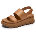 CushWalk Dames Platform Sleehak Sandalen – Comfort de Hele Dag