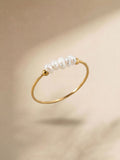 Sophie Parelring – Elegante Zilveren Ring met Zoetwaterparel