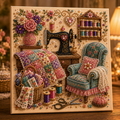 Diamond painting knutselpakket, decoratieve hobby voor thuis
