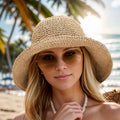 Zomer Zonnehoed - Opvouwbare Brede Rand Hoed | SunLuxe